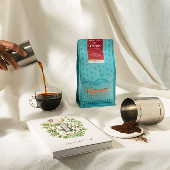 Coffee Ritual Set -  our special holiday blend with the beautiful Coffee Journal by Aramse. 