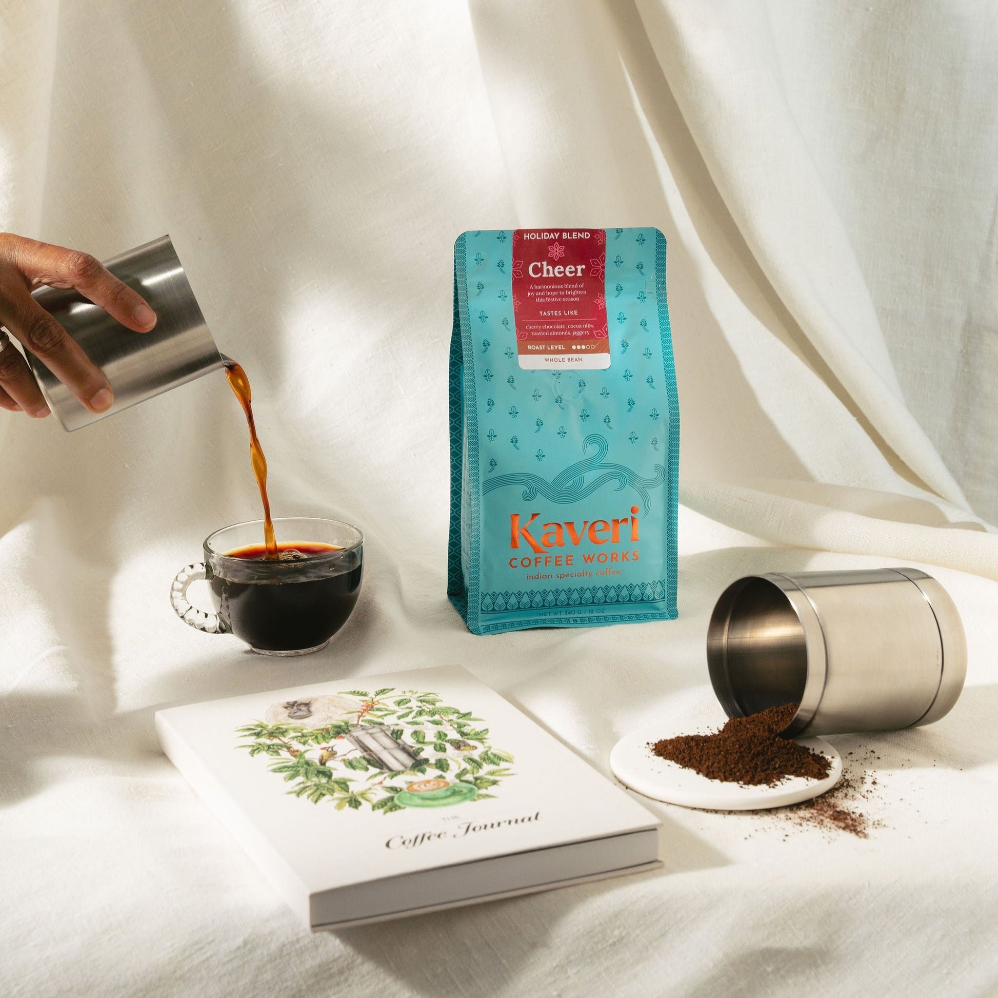 Coffee Ritual Set -  our special holiday blend with the beautiful Coffee Journal by Aramse. 